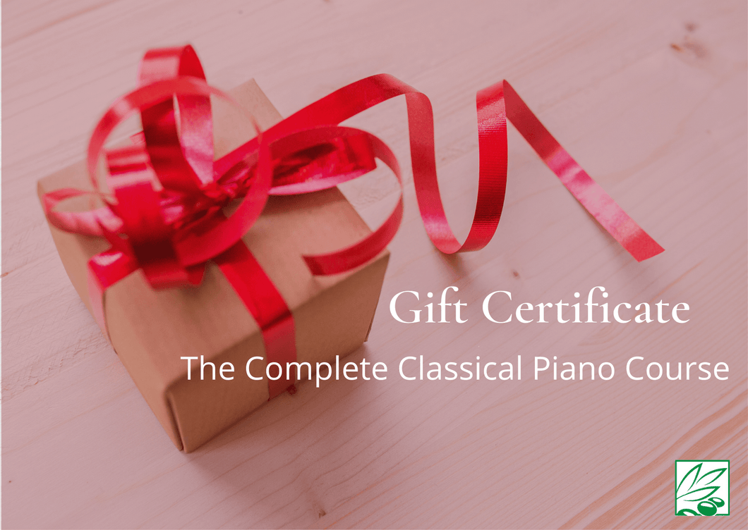 The Complete Classical Piano Course: Gift Certificate Green Olive Publications 